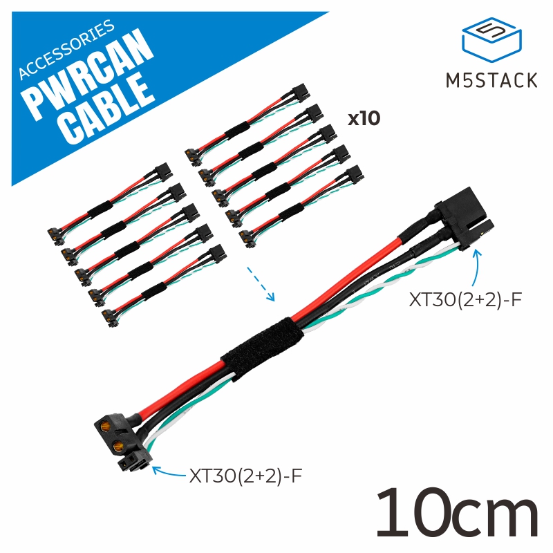 M5Stack Core2 - M5Stack อย่างเป็นทางการ PwrCAN สําหรับโมดูล-10 ซม.(10 ชิ้น)