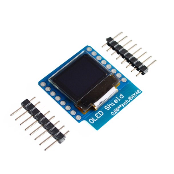 Wemos D1 Mini - 0.66 นิ้ว OLED LED จอแสดงผล LCD