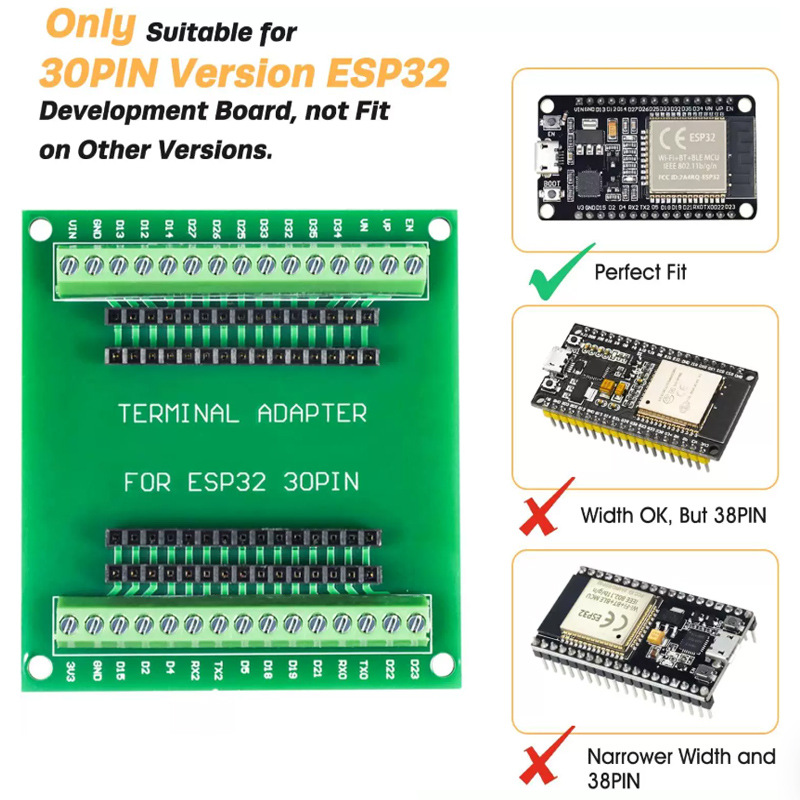 Nodemcu 32S - บอร์ดพัฒนา ESP32 NodeMCU-32S ESP32-32D 32U 30