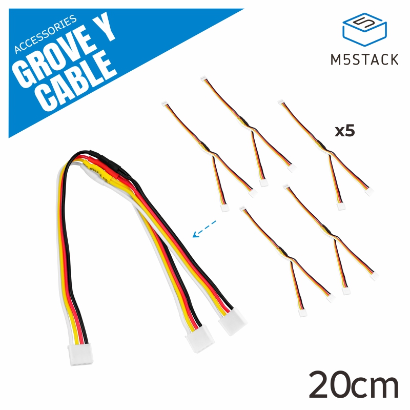 M5Stack Core2 - M5Stack Official Grove Y Cable 20ซม.