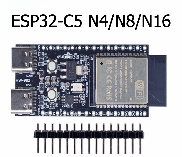 Devkitc - บอร์ดพัฒนา Esp32-c5-devkitc-1 N4/N8/N6 พร้อมบลูทูธ 5 รองรับ