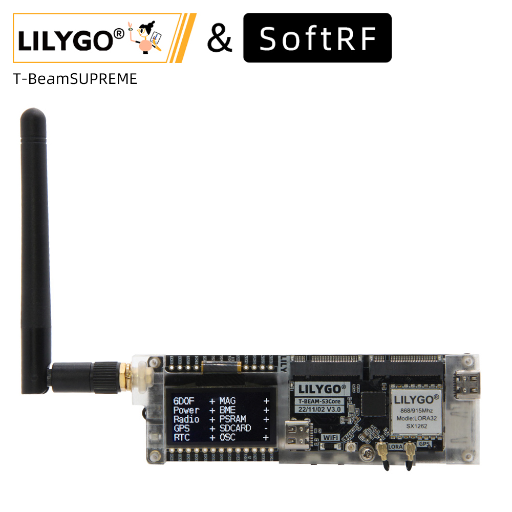 Devkitc - LILYGO® SoftRF T-Beam SUPREME ESP32-S3 Lora
