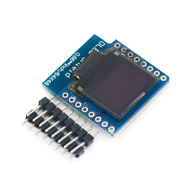 Wemos D1 Mini - หน้าจอ OLED ขนาดเล็ก 0.66 นิ้ว 64x48