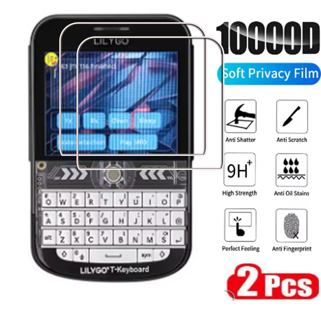 Lolin S3 - 2 ชิ้นฟิล์มไฮโดรเจลไฮดรอลิกเต็มรูปแบบสำหรับ LILYGO T-Deck Plus ESP32-S3