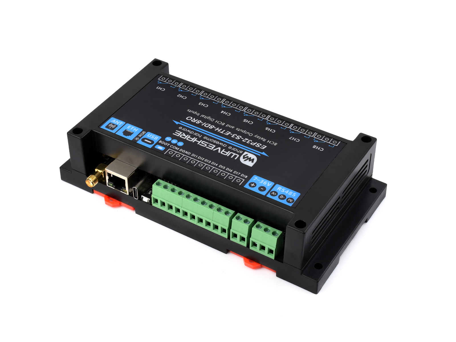 Waveshare อุตสาหกรรม 8-Channel - Waveshare Esp32 บทวิจารณ์และราคา