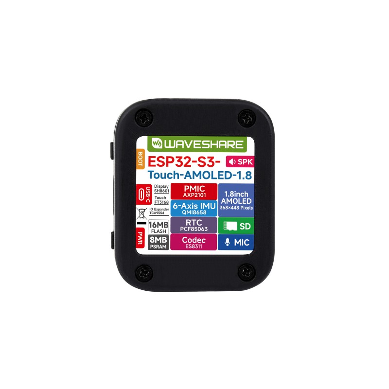 บอร์ดพัฒนา ESP32-S3 1.8 AMOLED - Waveshare Esp32 บทวิจารณ์และราคา