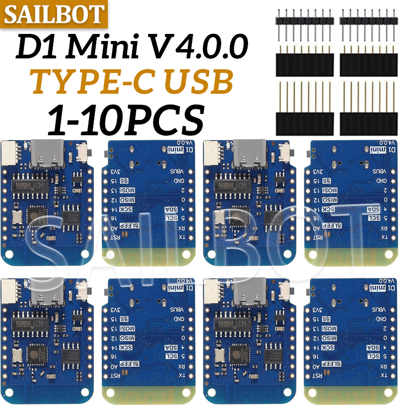 1-10PCS WeMos D1 Mini ESP8266  - Wemos D1 Mini บทวิจารณ์และราคา
