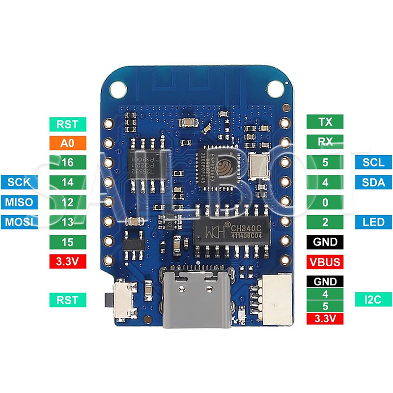 1-10PCS WeMos D1 Mini ESP8266  - Wemos D1 Mini บทวิจารณ์และราคา