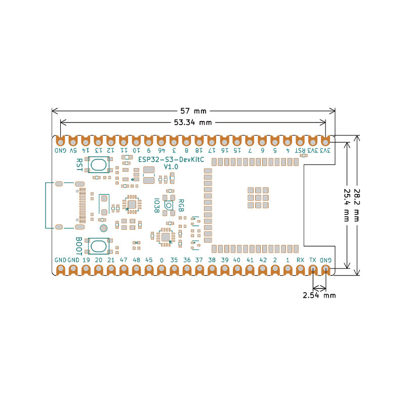 บอร์ดพัฒนา ESP32 S3 Core Board - Esp32 S3 Devkitc 1 บทวิจารณ์และราคา