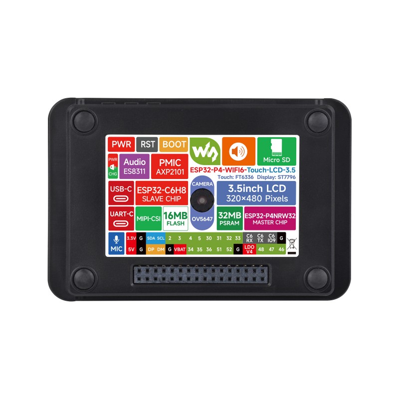 Waveshare ESP32-P4 Wi-Fi 6 Vis - Waveshare Esp32 บทวิจารณ์และราคา