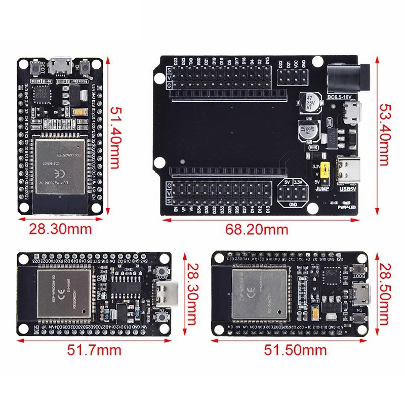 ESP32 Development Board CP2102 - Nodemcu 32S บทวิจารณ์และราคา