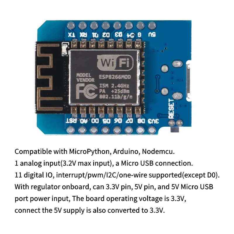 10 ชิ้น WeMos D1 Mini Pro V3.0 - D1 Mini Pro บทวิจารณ์และราคา